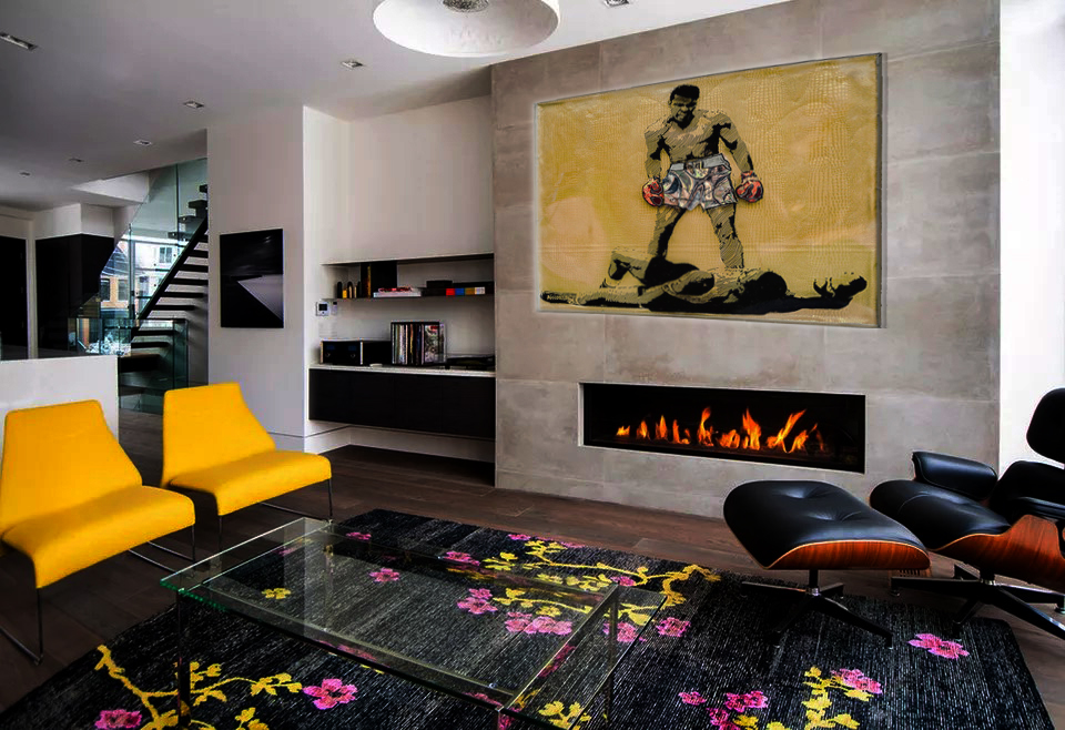 muhammad ali sonny liston Pop Art ray Reza art HOME DECOUR
